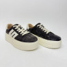 Kawowe sneakersy damskie NOVA na platformie
