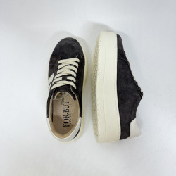 Kawowe sneakersy damskie NOVA na platformie
