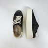 Kawowe sneakersy damskie NOVA na platformie