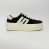 Kawowe sneakersy damskie NOVA na platformie
