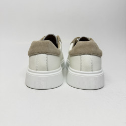 Beżowo-białe sneakersy MONACO