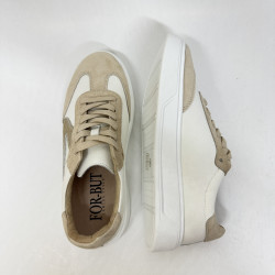 Beżowo-białe sneakersy MONACO