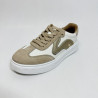 Beżowo-białe sneakersy MONACO