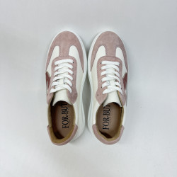 Różowo-białe sneakersy MONACO