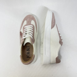 Różowo-białe sneakersy MONACO