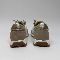 Beżowo-białe sneakersy MILANO