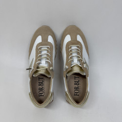 Beżowo-białe sneakersy MILANO