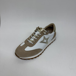 Beżowo-białe sneakersy MILANO