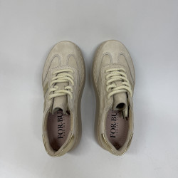 Beżowe sneakersy SIENA na platformie